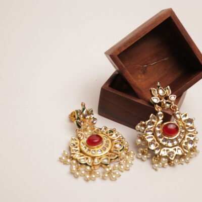 Golden Glow Earring (Red)