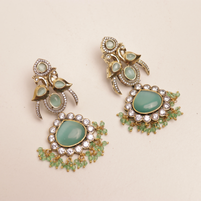 Frosty Feathers Earrings