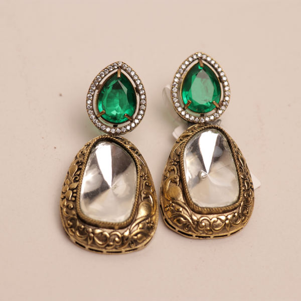 Mistic Mauve Kundan Earning - Image 3
