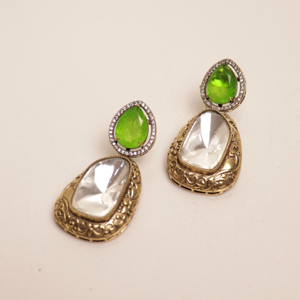 Mistic Mauve Kundan Earning - Image 2