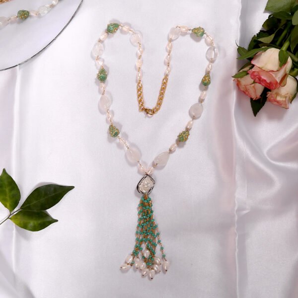 Twilight Tassel (White-Green) - Image 2