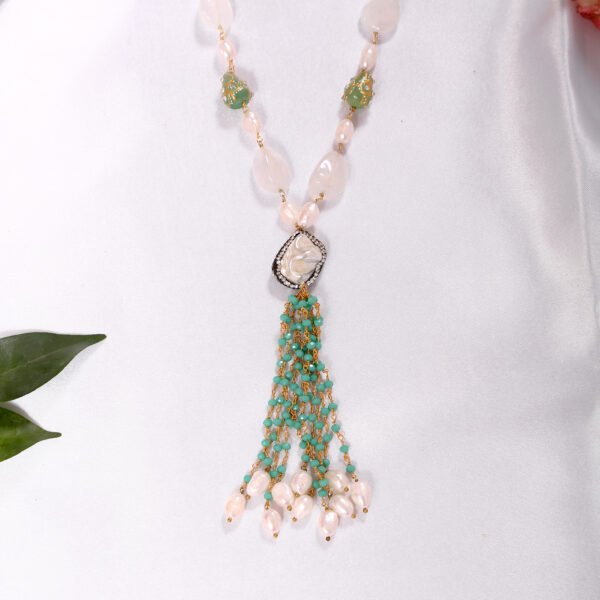 Twilight Tassel (White-Green) - Image 3